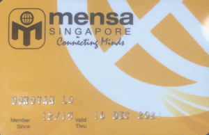 Mensa Membership Card